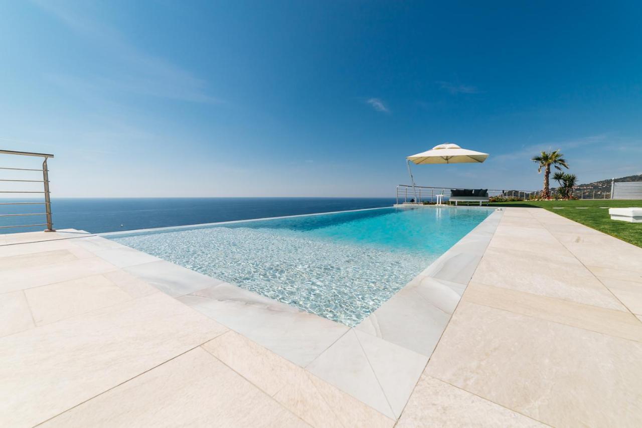 Villa Sabrina Riviera Dei Fiori A Picco Sul Mare Con Piscina Privata ,Wellness & Spa إمبيريا المظهر الخارجي الصورة